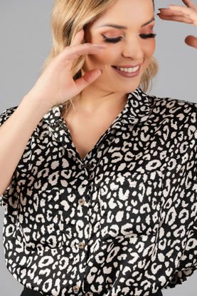 Imagen de Blusa Animal Print Manga Corta      (Exclusivo Pagina)