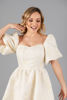 Imagen de Vestido Off Shoulder Con Hilo Dorado, Tela Jacquard   (Exclusivo Pagina)