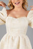 Imagen de Vestido Off Shoulder Con Hilo Dorado, Tela Jacquard   (Exclusivo Pagina)