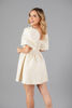 Imagen de Vestido Off Shoulder Con Hilo Dorado, Tela Jacquard   (Exclusivo Pagina)