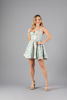 Imagen de Vestido Floral, Estilo Corse, Tela Jacquard     (Exclusivo Pagina)