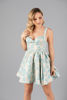 Imagen de Vestido Floral, Estilo Corse, Tela Jacquard     (Exclusivo Pagina)