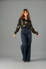 Imagen de Pantalon Palazzo Pretina Alta, Material Denim   ( Exclusivo Pagina)