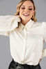 Imagen de Blusa Camisera Satin Perlas Cuello