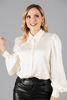 Imagen de Blusa Camisera Satin Perlas Cuello