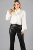 Imagen de Blusa Camisera Satin Perlas Cuello
