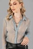 Imagen de Blusa Camisera Trasparente  Brillo     (Exclusiva Pagina)