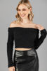 Imagen de Top Manga Larga Off Shoulder Tejido