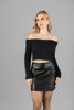 Imagen de Top Manga Larga Off Shoulder Tejido