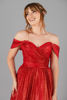 Imagen de Vestido Off Shoulder, Falda Amplia, Brillo     (Exclusivo Pagina)