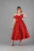 Imagen de Vestido Off Shoulder, Falda Amplia, Brillo     (Exclusivo Pagina)