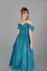Imagen de Vestido Off Shoulder, Falda Amplia, Brillo     (Exclusivo Pagina)