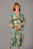 Imagen de Vestido Satim Floral, Cuello V