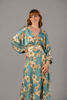 Imagen de Vestido Satim Floral, Cuello V