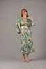Imagen de Vestido Satim Floral, Cuello V