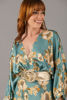 Imagen de Vestido Satim Floral, Cuello V