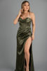 Imagen de Maxi Dress Satin Estilo Corse, Detalle Espalda