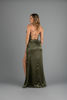 Imagen de Maxi Dress Satin Estilo Corse, Detalle Espalda