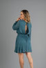 Imagen de Vestido Manga larga, Elastico Cintura, Abierto Espalda