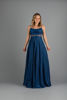 Imagen de Maxi Dress Satin Estilo Corse, Con Trasparencia y Brillo