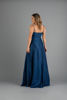 Imagen de Maxi Dress Satin Estilo Corse, Con Trasparencia y Brillo