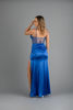 Imagen de Maxi Dress Satin, Estilo Corse, Con Trasparencia