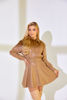 Imagen de Vestido Cuerina, Falda Campana