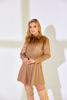 Imagen de Vestido Cuerina, Falda Campana