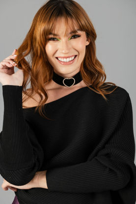 Imagen de Blusa Sweater  Hombro Descubierto
