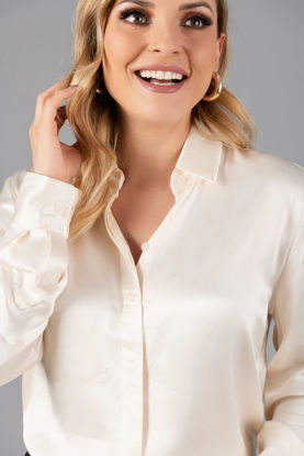 Imagen de Camisera Satin Manga Larga     (Exclusivo Pagina)