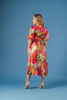 Imagen de Vestido Satin Estampado Cruzado