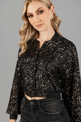 Imagen de Bomber Jacket Lentejuelas     (Exclusiva Pagina)