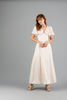 Imagen de Vestido Satin Cuello V Manga Campana     (Exclusivo Pagina)