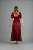 Imagen de Vestido Satin Cuello V Manga Campana     (Exclusivo Pagina)