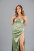 Imagen de Maxi Dress Satin Estilo Corse, Detalle Espalda      (Exclusivo Pagina)