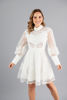 Imagen de Vestido Manga Larga Con Encaje