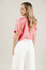 Imagen de Blusa En Satin  Cuello V Manga Corta     (Exclusivo Pagina)