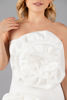 Imagen de Vestido Straple Satin Detalle Flores      (Exclusivo Pagina)