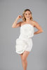 Imagen de Vestido Straple Satin Detalle Flores      (Exclusivo Pagina)