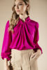 Imagen de Blusa M Larga Nudo Cuello         (Exclusivo Pagina)