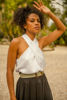 Imagen de Blusa Satin Halter Sin Mangas (Exclusivo de Pagina)