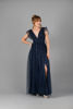 Imagen de Maxi Dress Tull Con Brillo, Blusa Escote Profundo