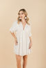 Imagen de Vestido Cuello V Manta Hilo Dorado     ( Exclusivo Pagina)