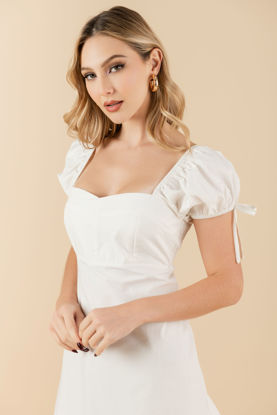 Imagen de Vestido Cuello Cuadrado, Vuelo Falda          (Exclusivo pagina)