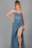 Imagen de Vestido Estilo Corse Brillo Tirantes