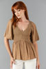 Imagen de Blusa Cuello V Nido De Abeja, Rayon (Exclusivo Pagina)
