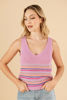 Imagen de Blusa Tejida Rayas Cuello V