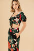 Imagen de Set Pantalon Crop Top En Rayon Estampado(Exclusivo Pagina)