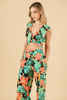 Imagen de Set Pantalon Crop Top Print Tropical          (Exclusivo Pagina)