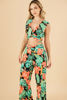 Imagen de Set Pantalon Crop Top Print Tropical          (Exclusivo Pagina)